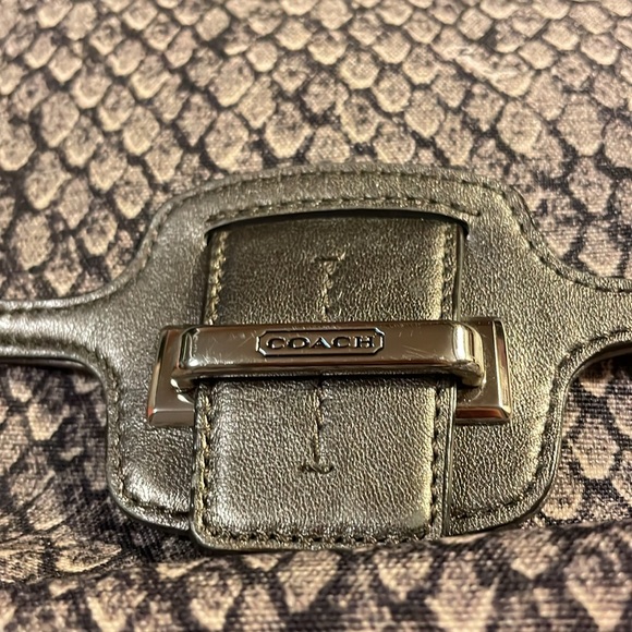 Coach F26036 Taylor Snake Black/Beige fabric purse. - Picture 11 of 11